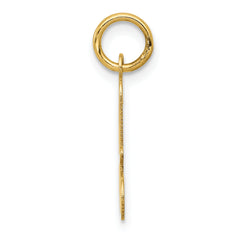 14KY Script Letter A Initial Charm