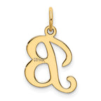14KY Script Letter B Initial Charm