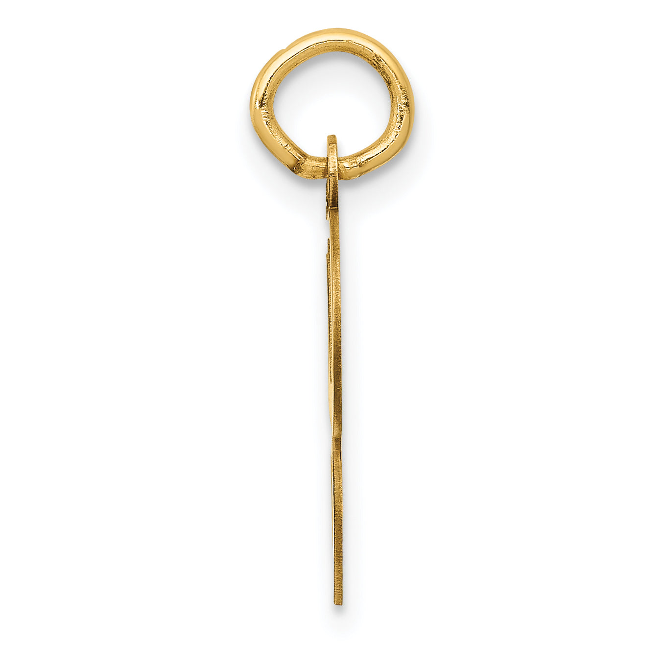 14K Yellow Gold Initial G Charm Secondary image