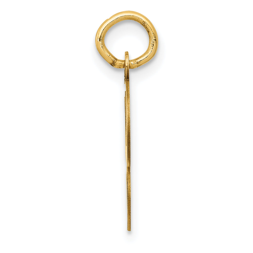 14K Yellow Gold Initial G Charm