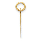14K Yellow Gold Initial G Charm