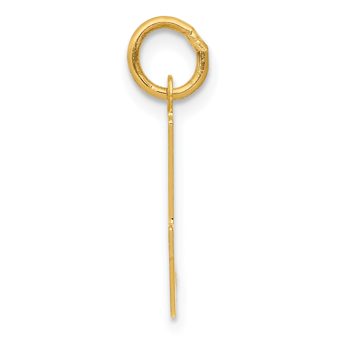 14K Yellow Gold Initial I Charm Secondary image