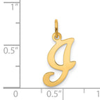 14K Yellow Gold Initial I Charm