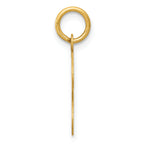 14K Yellow Gold Initial J Charm