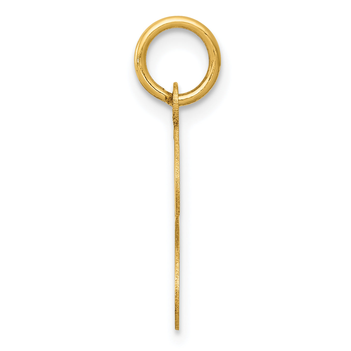 14K Yellow Gold Initial J Charm