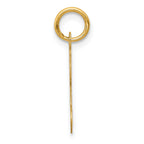 14K Yellow Gold Initial K Charm