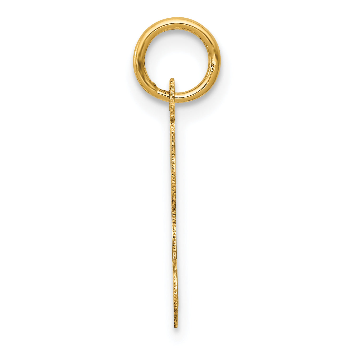 14K Yellow Gold Initial K Charm