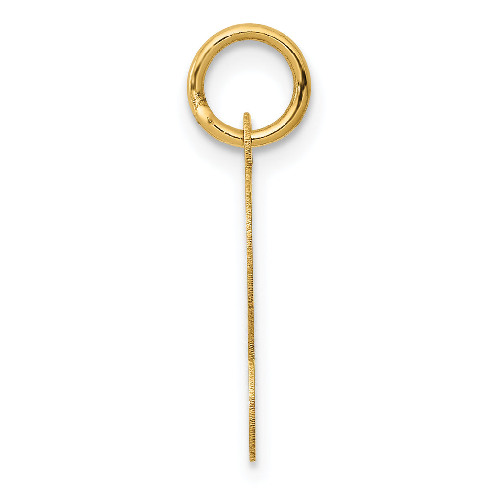 14K Yellow Gold Initial L Charm