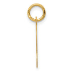 14K Yellow Gold Initial L Charm