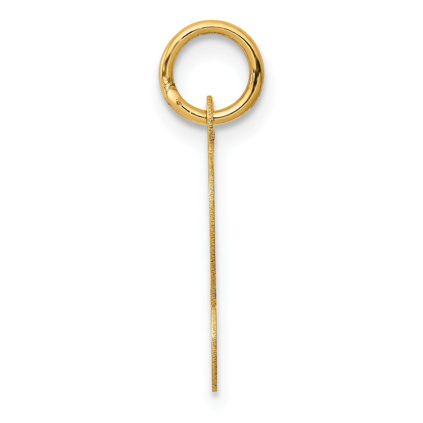 14K Yellow Gold Initial L Charm
