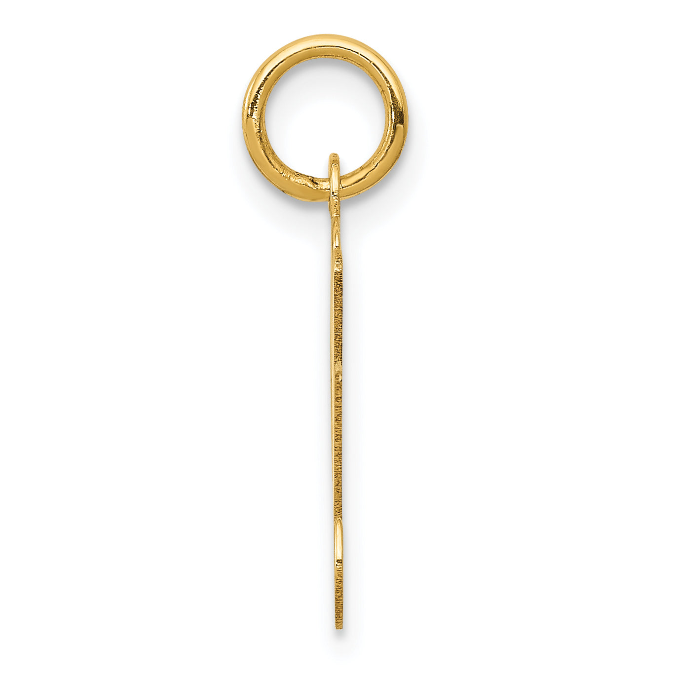 14K Yellow Gold Initial M Charm