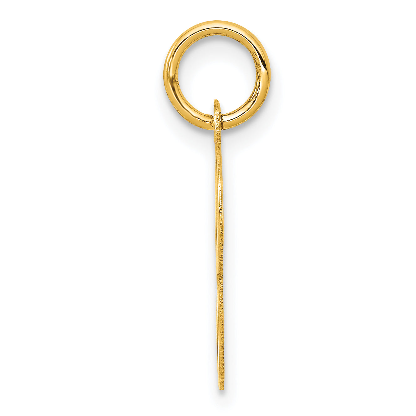 14K Yellow Gold Initial P Charm Secondary image