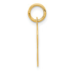 14K Yellow Gold Initial P Charm