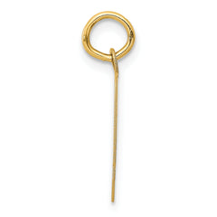 14K Yellow Gold Initial Q Charm