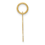 14K Yellow Gold Initial R Charm