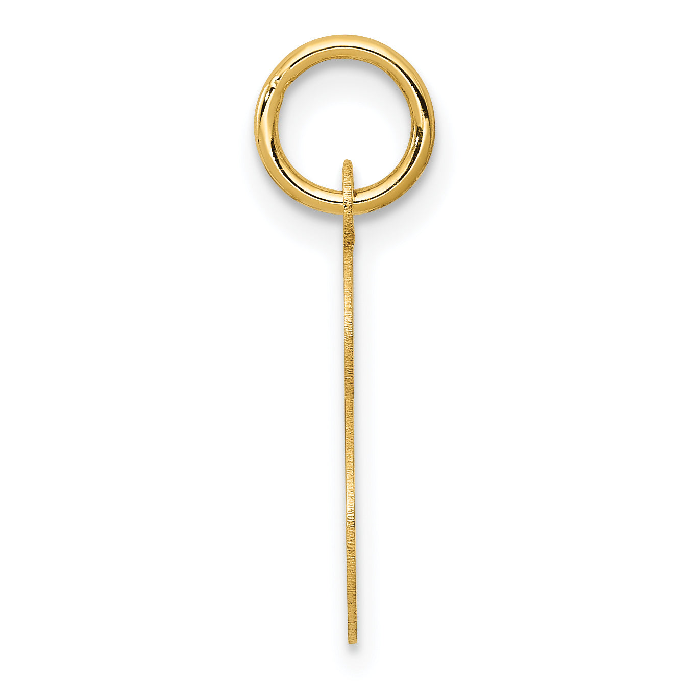 14K Yellow Gold Initial S Charm Secondary image