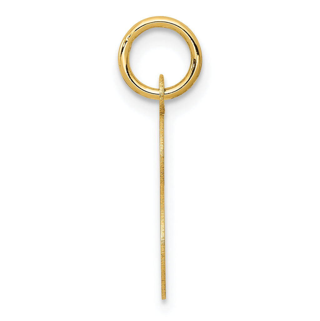 14K Yellow Gold Initial S Charm
