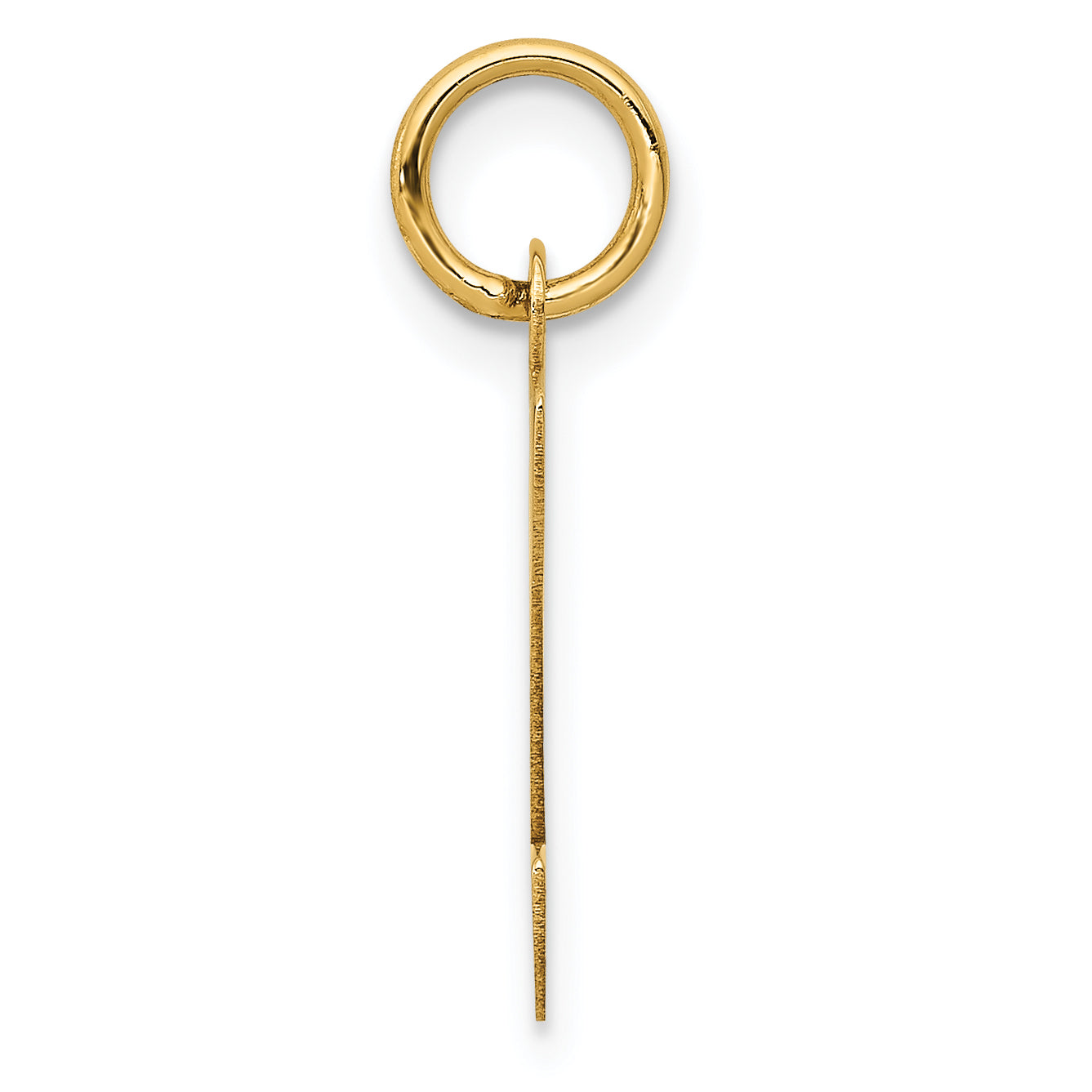 14K Yellow Gold Initial Z Charm