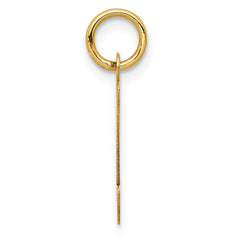 14K Yellow Gold Initial Z Charm