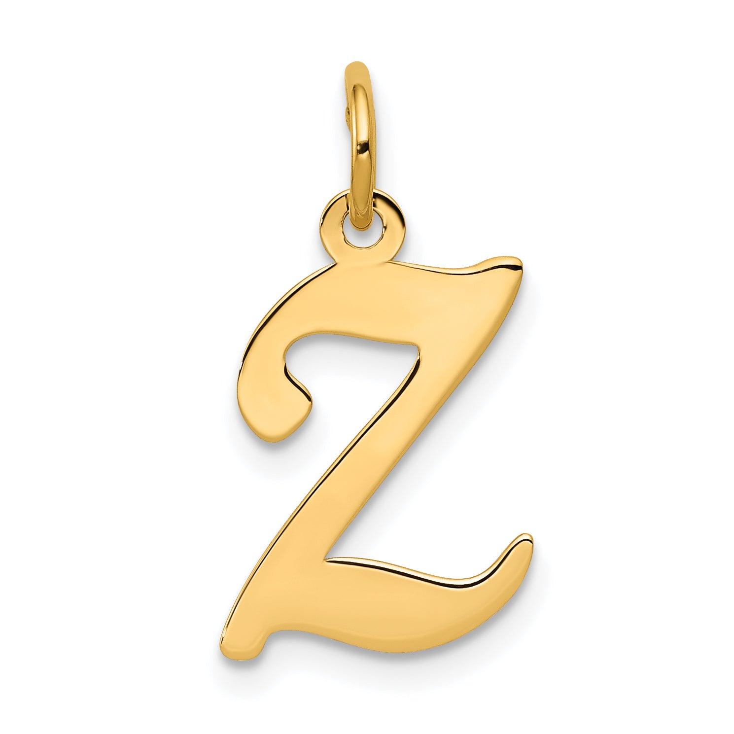 14KY Script Letter Z Initial Charm Main image