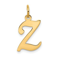 14KY Script Letter Z Initial Charm