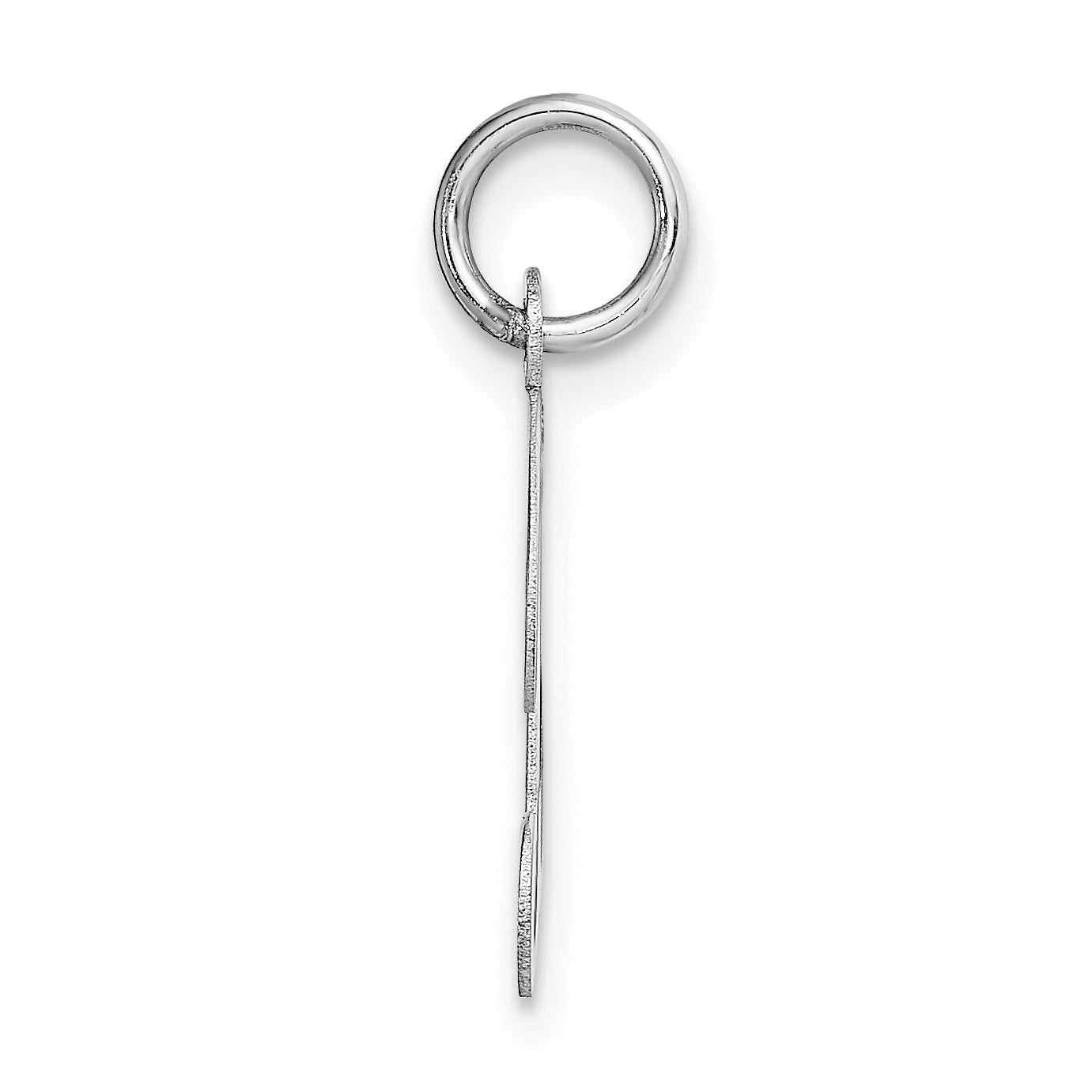 14KW White Gold Script Letter B Initial Charm Secondary image