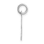 14KW White Gold Script Letter B Initial Charm