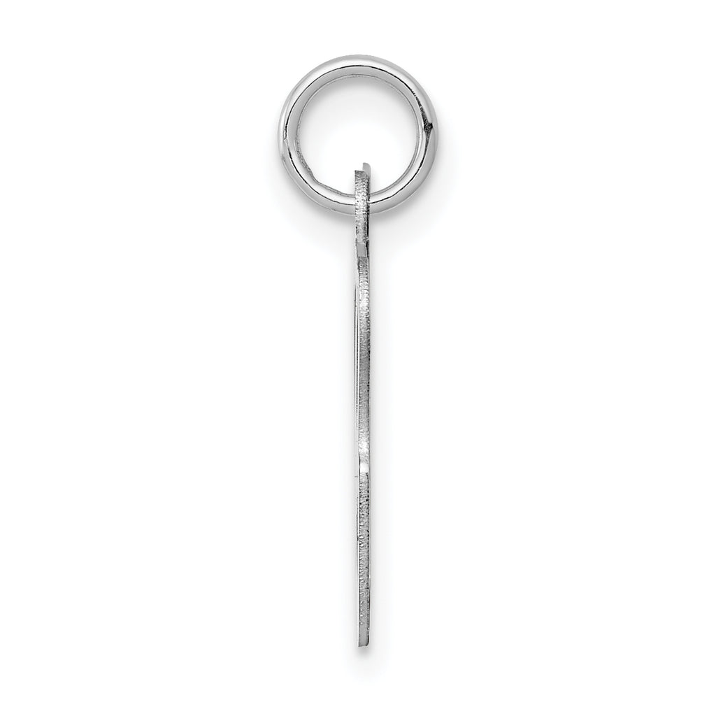 14K White Gold Initial G Charm