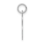 14K White Gold Initial G Charm