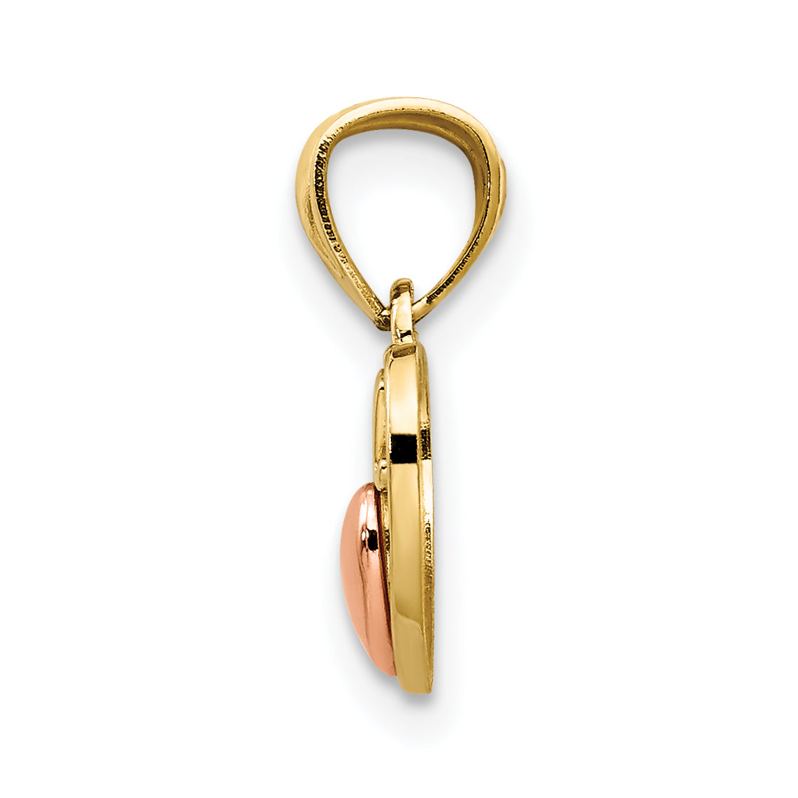 14K Two-tone Mini I LOVE U Charm Secondary image