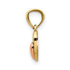 14K Two-tone Mini I LOVE U Charm