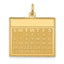 14k Tuesday the First Day Calendar Pendant
