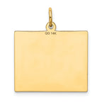 14K Thursday the First Day Calendar Pendant
