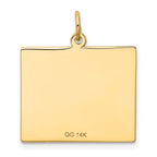 14K Friday the First Day Calendar Pendant