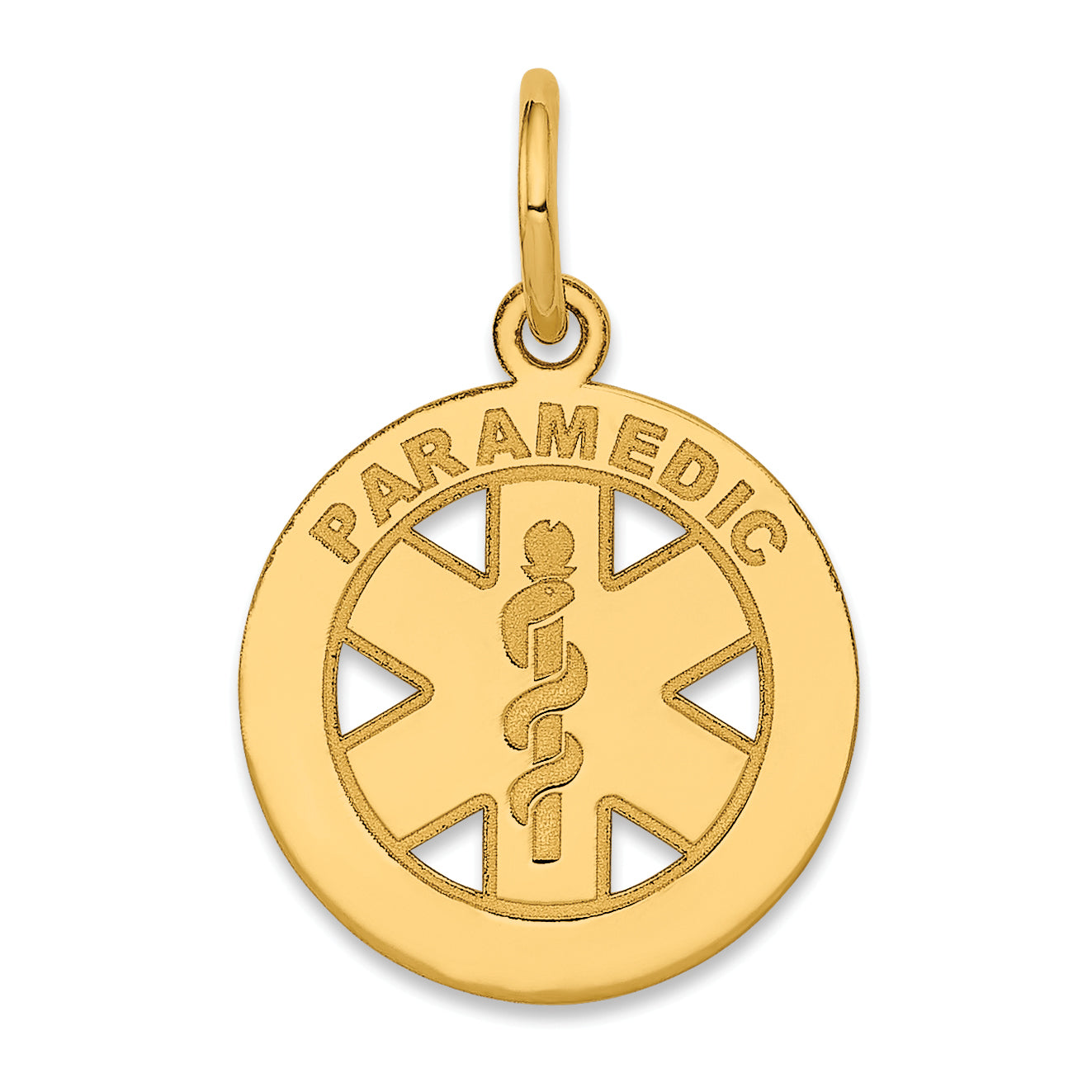 14k Small PARAMEDIC Medical Charm Main image