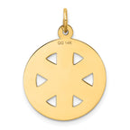 14K Medium PARAMEDIC Medical Pendant