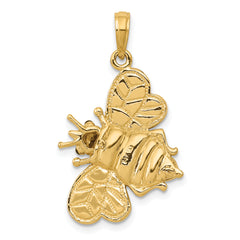 14K Enameled 3-D Bumblebee Pendant