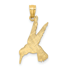 14K Hummingbird Pendant