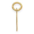 14K Small Slanted Block Letter B Initial Charm