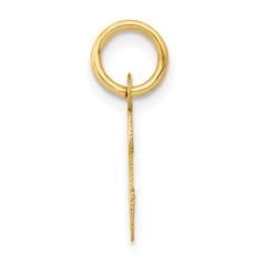 14K Small Slanted Block Letter C Initial Charm