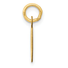 14K Small Slanted Block Initial O Charm