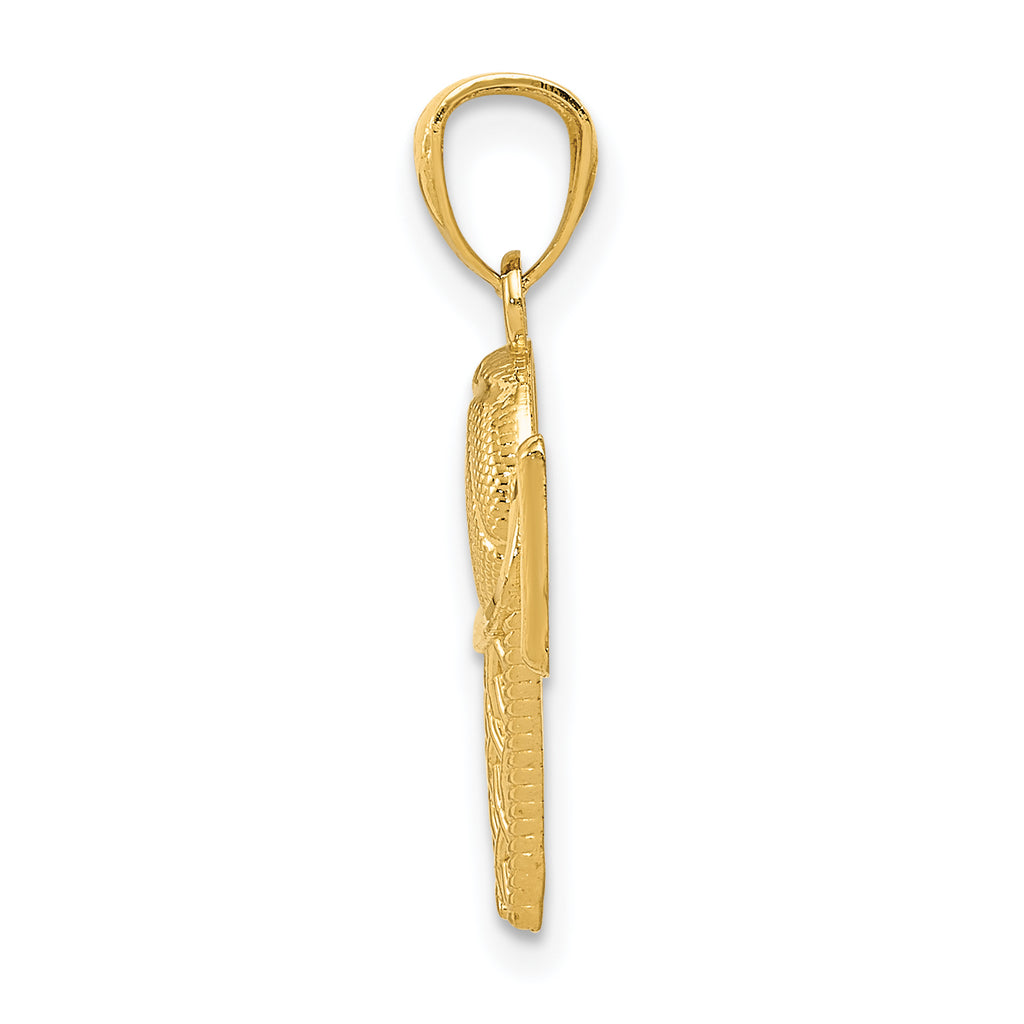 14K Basketball in the Net Pendant