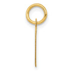 14K Small Fancy Script Letter D Initial Charm