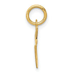 14K Small Fancy Script Initial E Charm