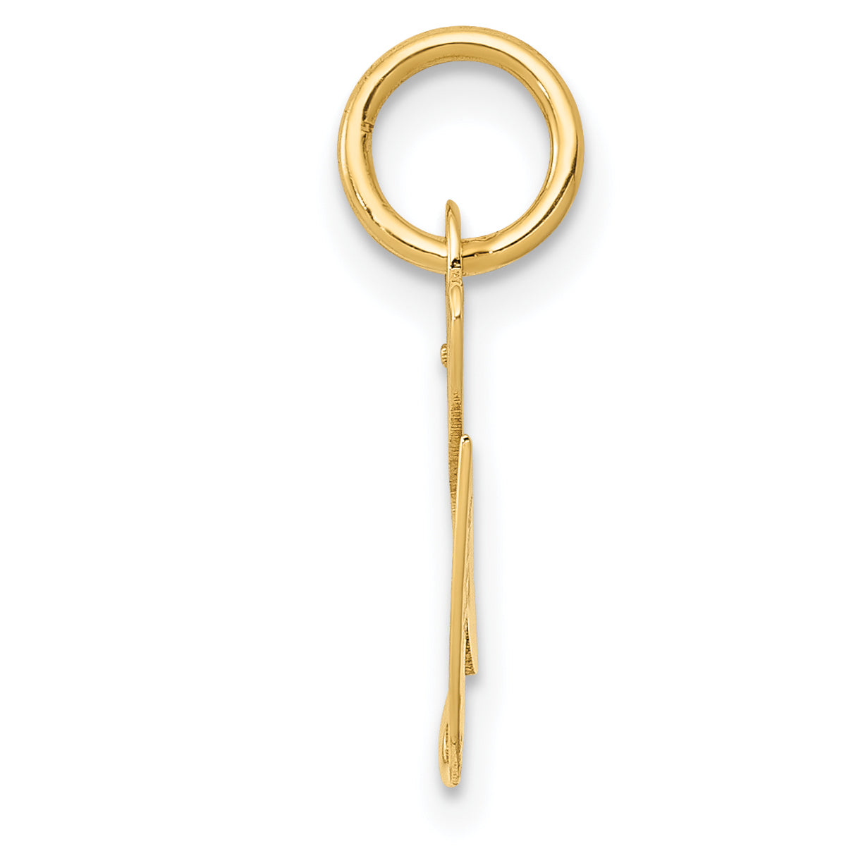 14K Small Fancy Script Initial G Charm