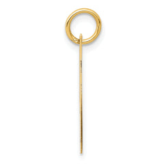 14K Small Fancy Script Initial I Charm