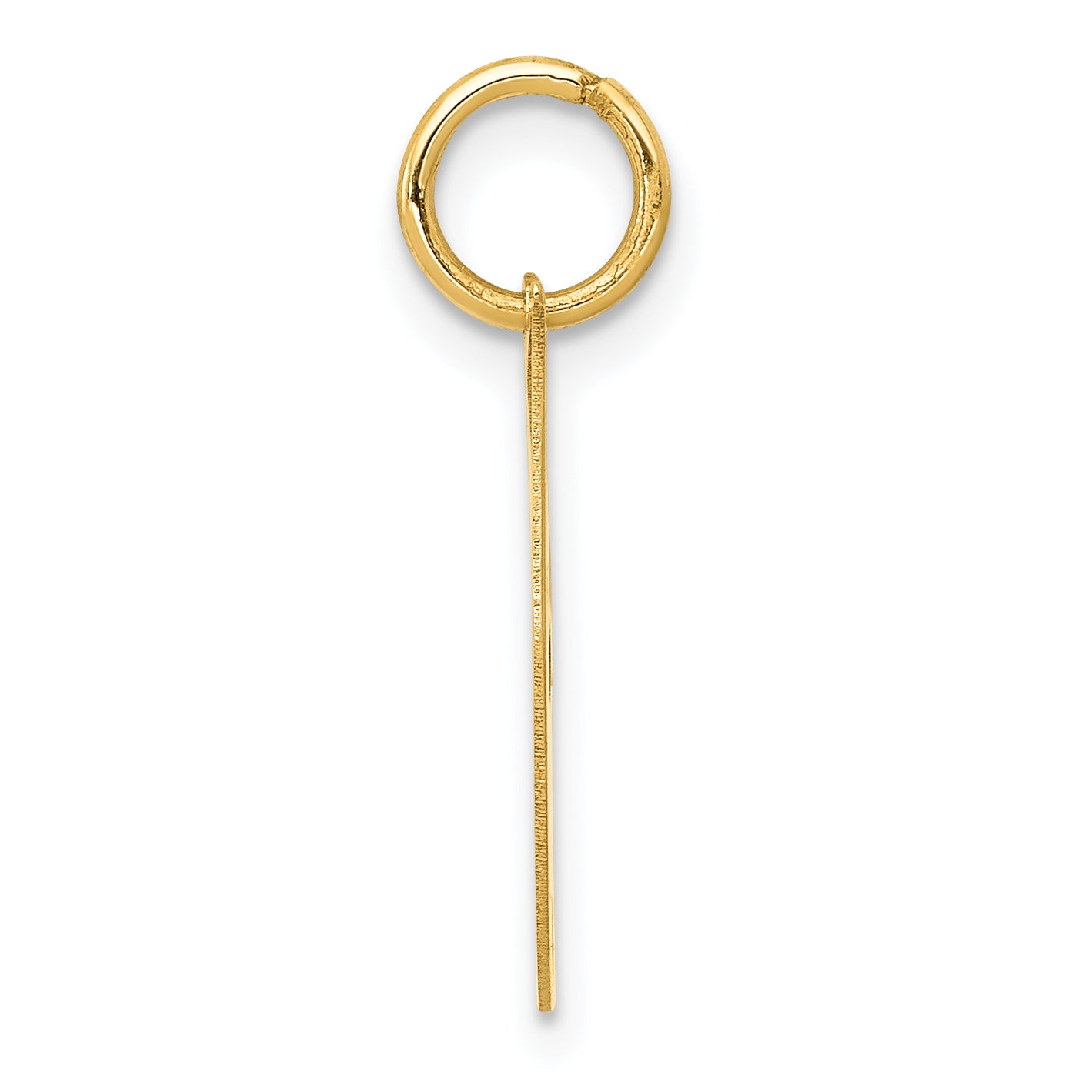 14K Small Fancy Script Initial J Charm Secondary image