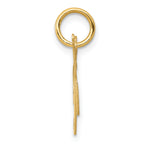 14K Small Fancy Script Initial K Charm