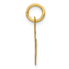 14K Small Fancy Script Initial M Charm