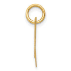 14K Small Fancy Script Initial N Charm